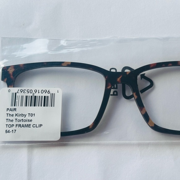 Pair The Kirby T01 Tortoise Top Frame Clip 54/17 - Picture 1 of 2